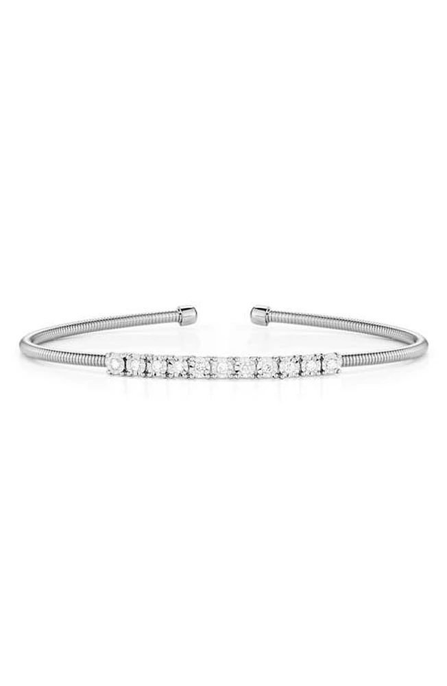 Dana Rebecca Designs Ava Bea Diamond Flexi Cuff in White Gold at Nordstrom, Size 7