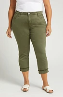 KUT from the Kloth Amy Frayed Crop Slim Straight Leg Jeans at Nordstrom,