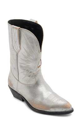 Golden Goose Wish Star Western Boot Silver at Nordstrom,