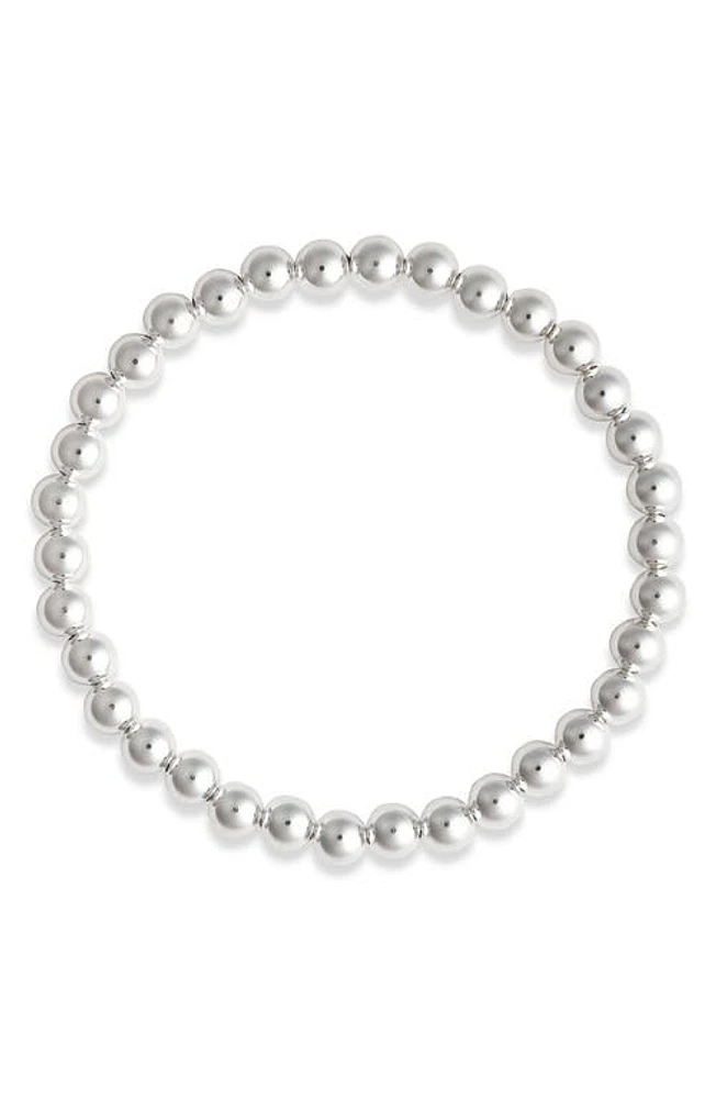 Nashelle Beaded Stretch Bracelet in Sterling Silver at Nordstrom