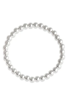 Nashelle Beaded Stretch Bracelet in Sterling Silver at Nordstrom