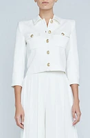 L'AGENCE Kumi Fitted Crop Jacket at Nordstrom,