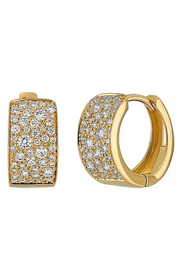 Bony Levy Mika Pavé Diamond Hoop Earrings in 18K Yellow Gold at Nordstrom