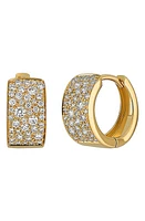 Bony Levy Mika Pavé Diamond Hoop Earrings in 18K Yellow Gold at Nordstrom