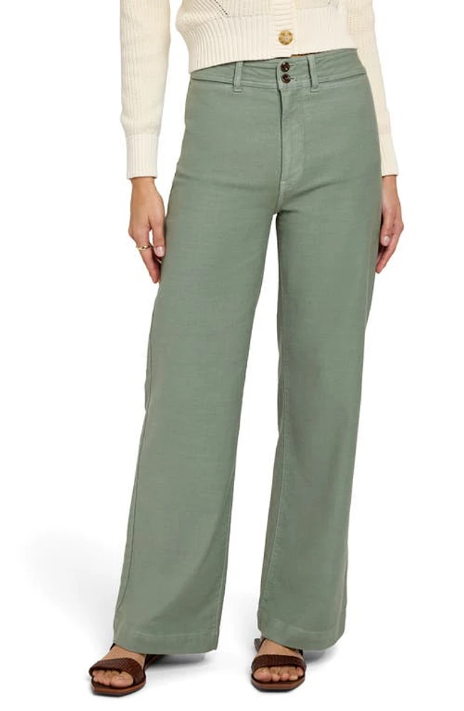 Faherty Harbor Stretch Terry Wide Leg Pants at Nordstrom,