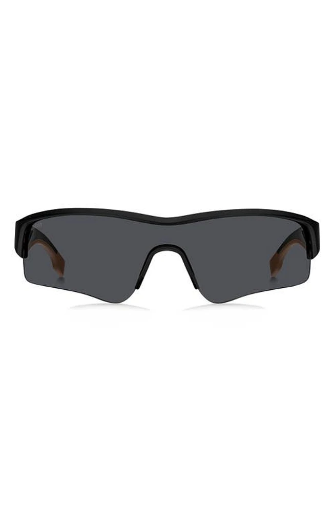 BOSS Shield Sunglasses in Black at Nordstrom