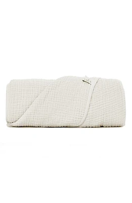 Oilo Organic Cotton Muslin Throw Blanket in Eggshell at Nordstrom