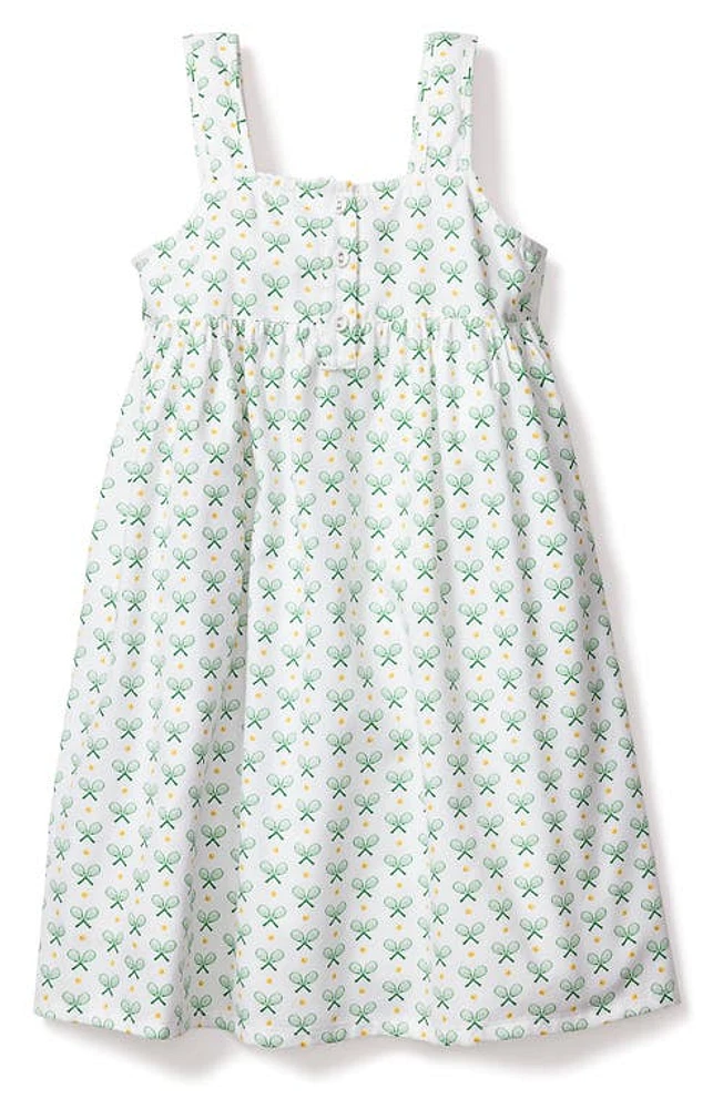 Petite Plume Kids' Print Sleeveless Nightgown Match Point at Nordstrom,