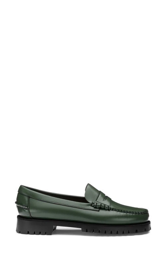 Sebago Dan Lug Waterproof Platform Loafer Green Chive at Nordstrom,