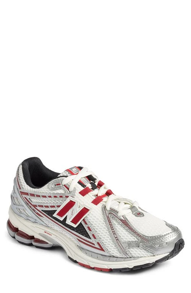 New Balance 1906R Sneaker Silver Metallic/Crimson at Nordstrom,