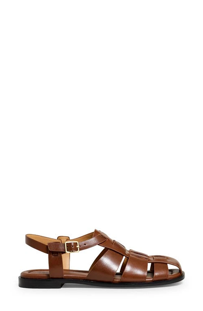 Madewell Adonia Fisherman Sandal in Dark Coffee at Nordstrom, Size 6.5