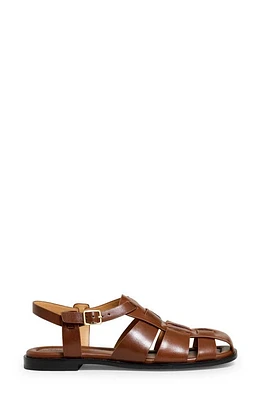 Madewell Adonia Fisherman Sandal in Dark Coffee at Nordstrom, Size 6.5