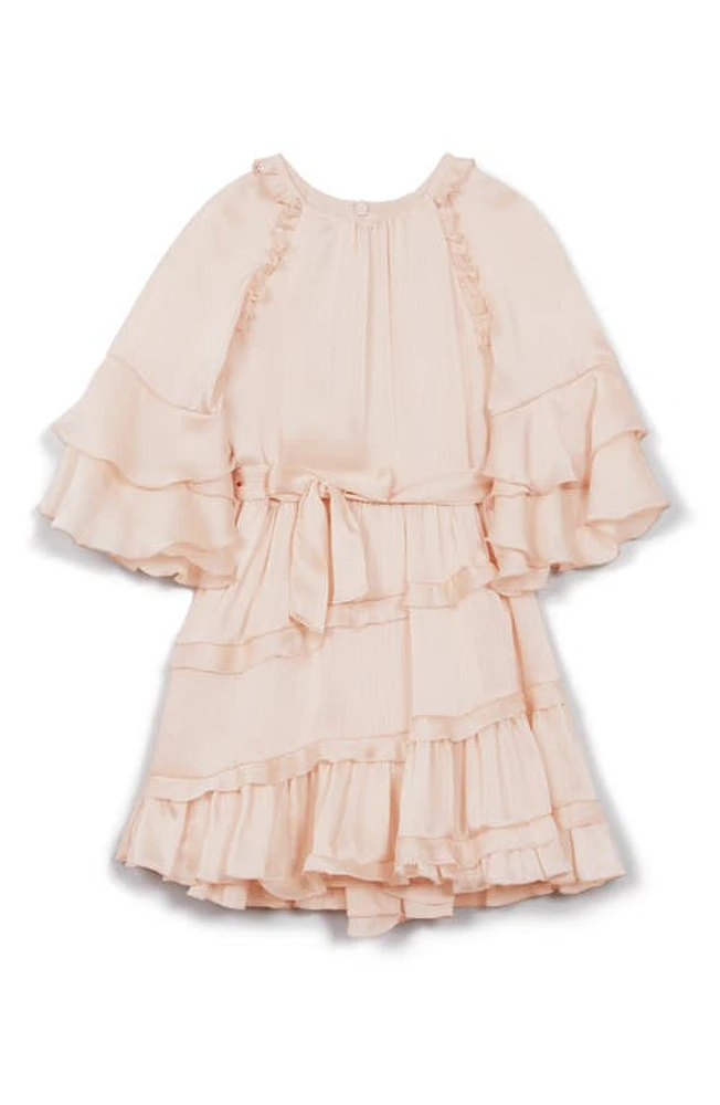 Reiss Kids' Polly Belted Dress Pink at Nordstrom, Y