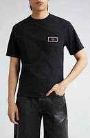 Martine Rose Classic Logo Cotton T-Shirt Black Pigment Dye/Box at Nordstrom,