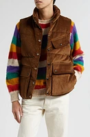 Drake's Corduroy Down Puffer Vest Tan at Nordstrom,