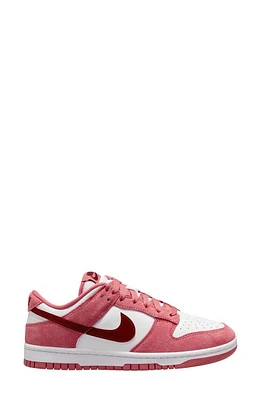 Nike Dunk Low Sneaker White/Red at Nordstrom,