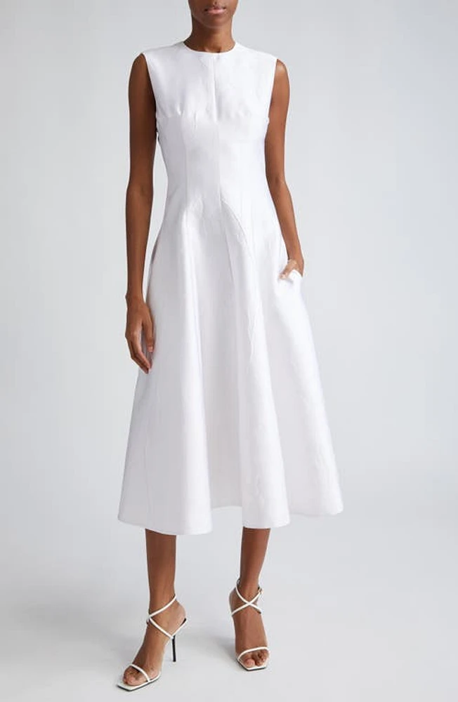 Emilia Wickstead Mara Sleeveless A-Line Midi Dress at Nordstrom, Us