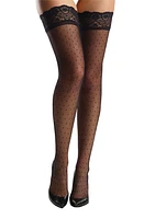 Commando Dot Thigh High Stockings in Black at Nordstrom, Size Medium