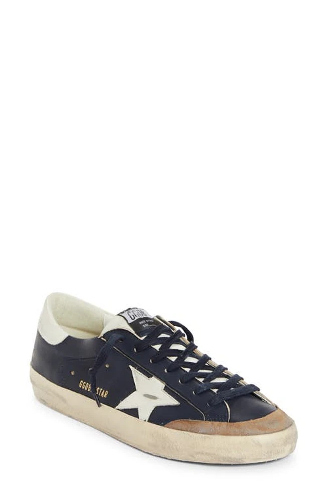 Golden Goose Super-Star Low Top Sneaker Dark Blue/White/Tabacco at Nordstrom,