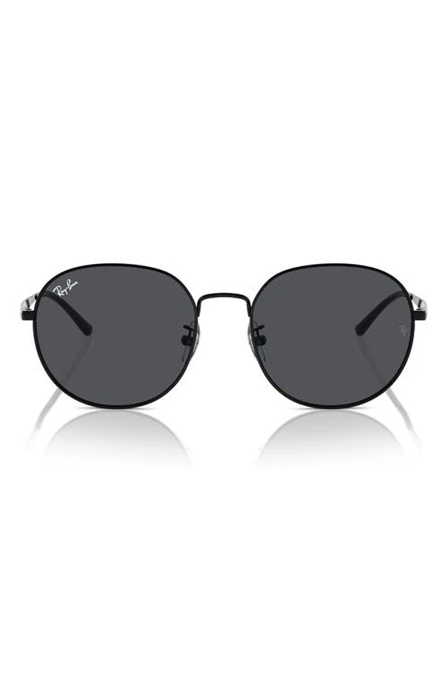 Ray-Ban 57mm Round Phantos Sunglasses in Black at Nordstrom