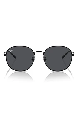 Ray-Ban 57mm Round Phantos Sunglasses in Black at Nordstrom