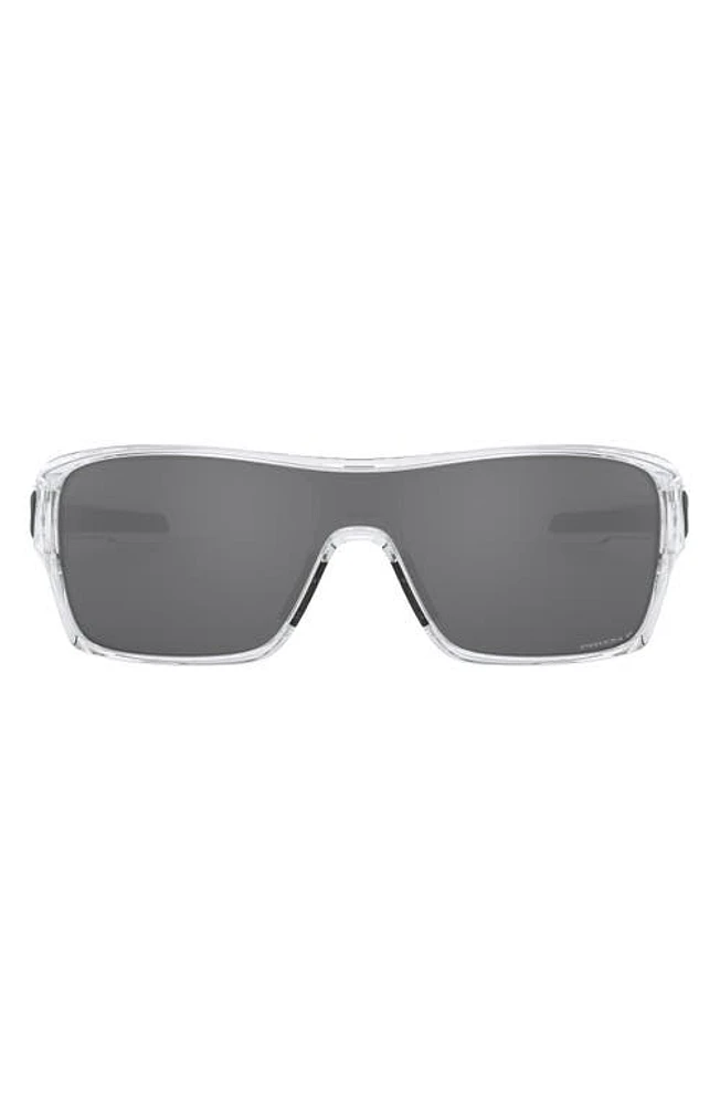 Oakley Turbine Rotor 128mm Polarized Shield Sunglasses in Clear at Nordstrom