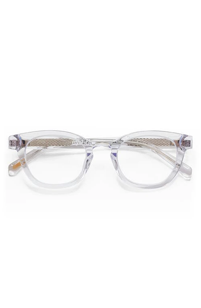 eyebobs Waylaid 46mm Blue Light Blocking Glasses in Crystal /Clear at Nordstrom, Size +0.00