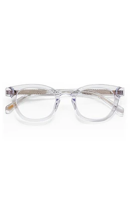 eyebobs Waylaid 46mm Blue Light Blocking Glasses in Crystal /Clear at Nordstrom, Size +0.00