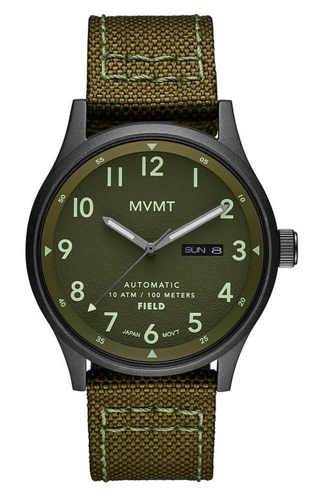 MVMT Field Nylon Strap Automatic Watch