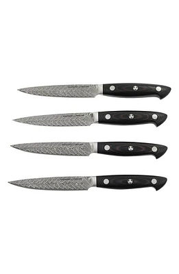 ZWILLING Kramer Euroline Damascus Collection 4-Piece Steak Knives Set in Stainless Steel at Nordstrom