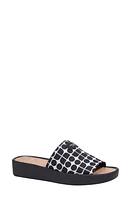 Kate Spade New York spree slide sandal Black/Cream at Nordstrom,