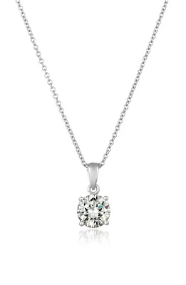 Crislu Cubic Zirconia Pendant Necklace in Platinum at Nordstrom