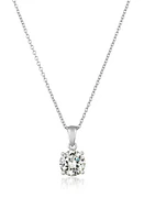 Crislu Cubic Zirconia Pendant Necklace in Platinum at Nordstrom