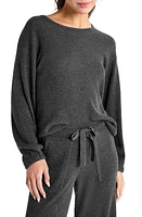 Splendid Georgie Rib Sweater Heather Charcoal at Nordstrom,