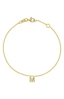 Bony Levy 14K Gold Personalized Charm Bracelet in 14K Yellow Gold - 1 Charm at Nordstrom, Size 7