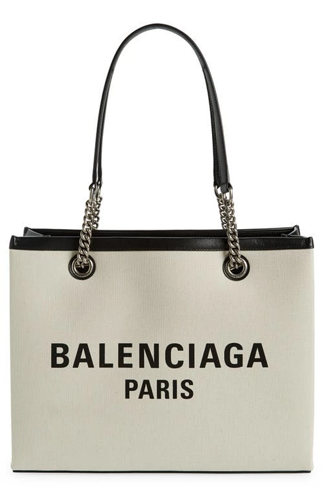 Balenciaga Medium Duty Free Canvas Tote in Naturel at Nordstrom