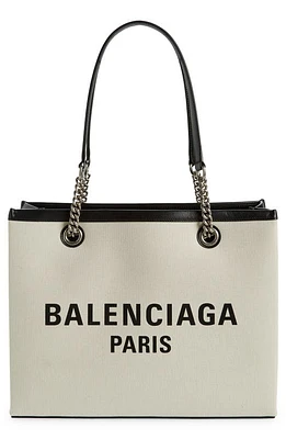 Balenciaga Medium Duty Free Canvas Tote in Naturel at Nordstrom