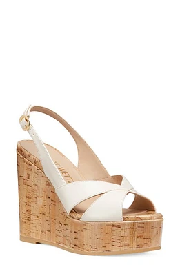 Stuart Weitzman Carmen Wedge Sandal Seashell at Nordstrom,