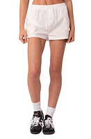 EDIKTED Aline Boxer Shorts White at Nordstrom,