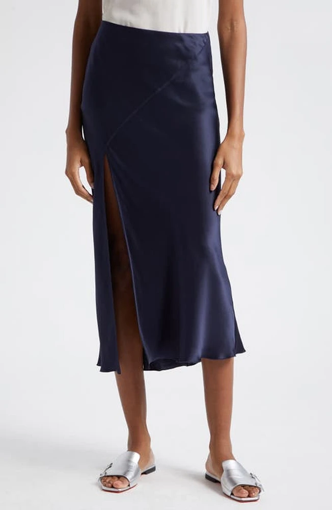 ATM Anthony Thomas Melillo Bias Cut Silk Charmeuse Midi Skirt at Nordstrom,