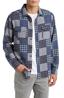 Rails Banton Patchwork Print Cotton Button-Up Shirt in Blue Patchwork at Nordstrom, Size Large