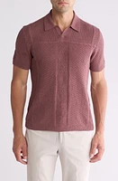 John Varvatos Theo Pointelle Polo Sweater at Nordstrom,