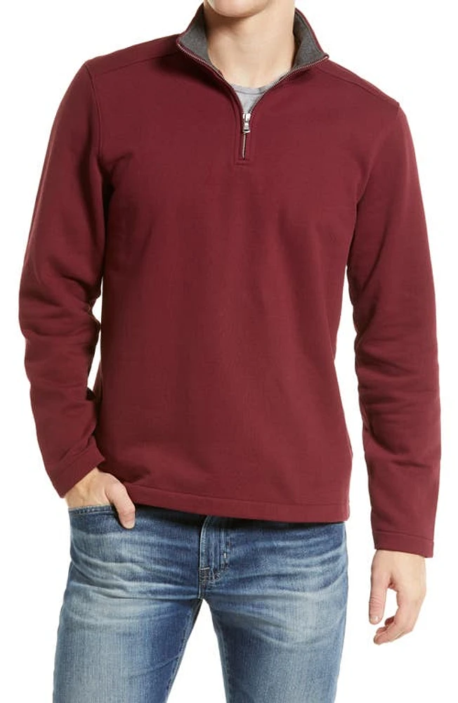 Bonobos Piqué Fleece Half Zip Pullover in Gooseberry at Nordstrom, Size Xx-Large