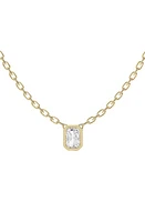 Jennifer Fisher 18K Gold Radiant Lab Created Diamond Pendant Necklace in D0.5Ct - 18K Yellow Gold at Nordstrom