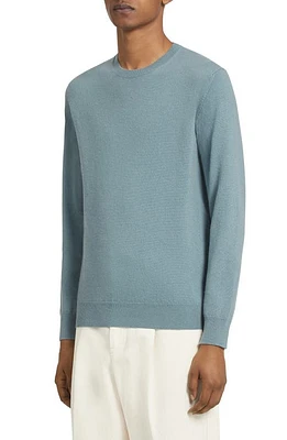 ZEGNA Oasi Cashmere Sweater Seafoam Blue at Nordstrom, Us