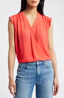 Vince Camuto Flutter Sleeve Top at Nordstrom,