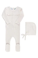 Feltman Brothers Ruffled Yoke Rib & Bonnet Set at Nordstrom,