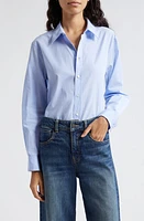 Nili Lotan Raphael Classic Shirt Light Blue at Nordstrom,