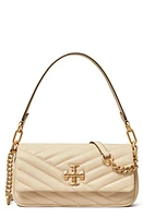 Tory Burch Kira Chevron Small Leather Shoulder Bag in New Cream at Nordstrom