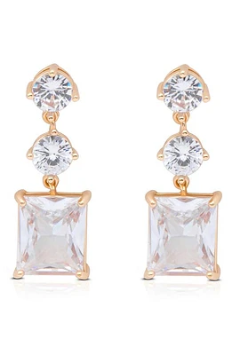 Ettika Cubic Zirconia Drop Earrings in Gold at Nordstrom